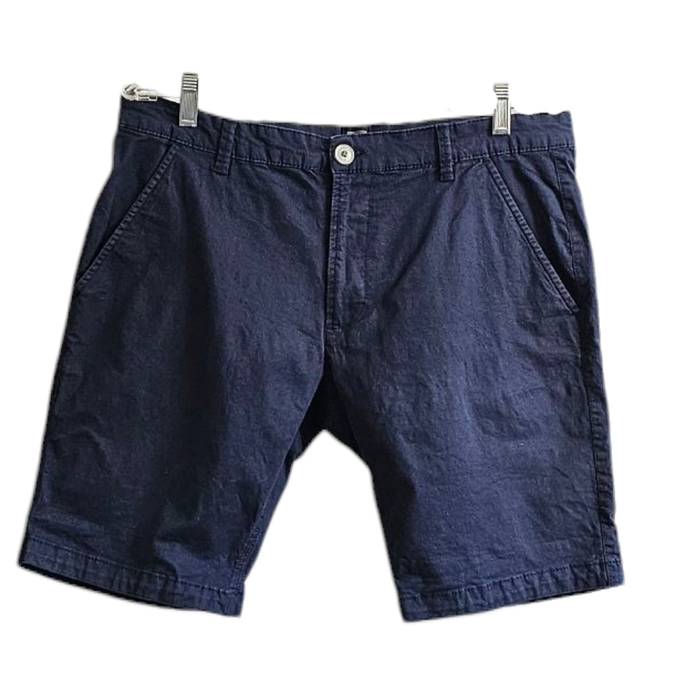 Made in Canada Point Zero Navy Blue Cotton Shorts men's 33 waist 10 inseam